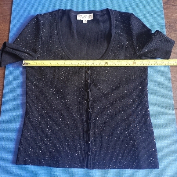 St. John Evening By Marie Gray Short Sleeve Sweater - Picture 8 of 12